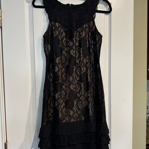 Kensie Black Lace Mini Dress